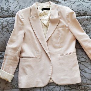 ZARA WOMAN Light Pink Blazer